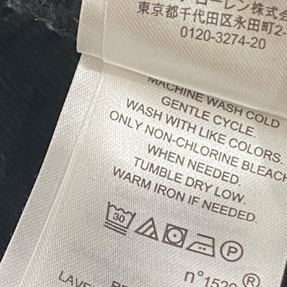 Lauren Ralph Lauren Womens Mid-Rise Black fine corduroy Straight Leg Pants 6P - Picture 8 of 11